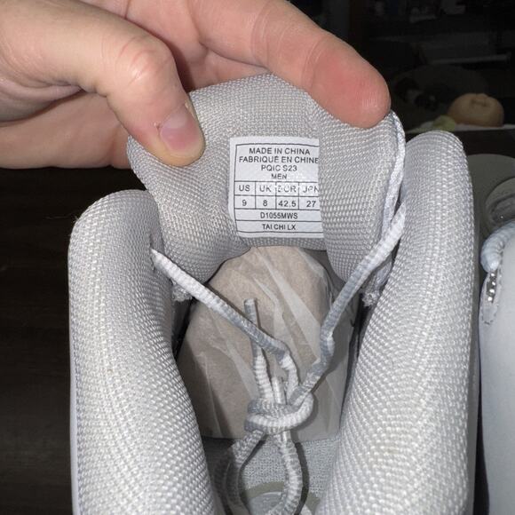 C AND1 Athletic Sneaker Shoe Shoes Taichilx US 9 UK 42.5 White And Grey - Picture 6 of 7